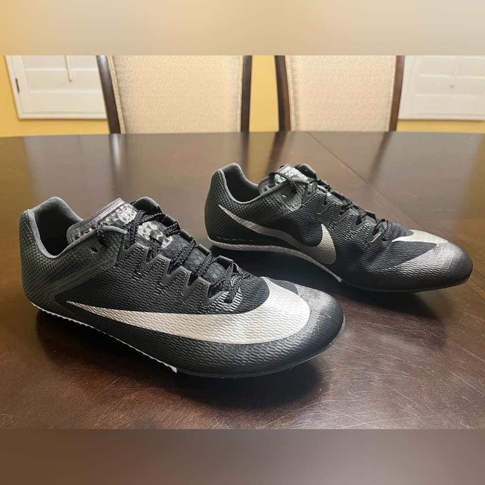 New Nike Zoom Rival Metallic Black travk Field shoes Size US 12